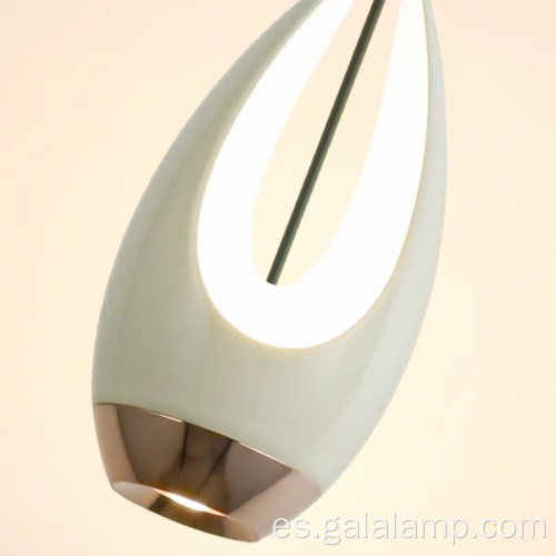 Lámpara colgante italiana minimalista en forma de lágrima